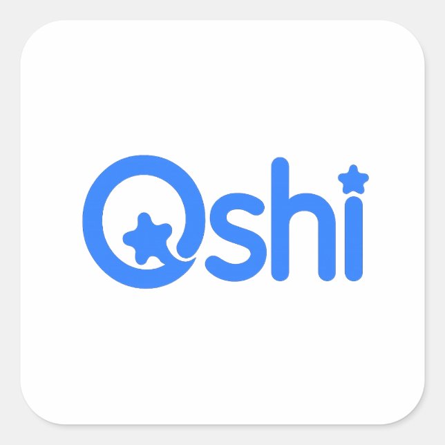 Oshi-Aufkleber Quadratischer Aufkleber (Vorderseite)