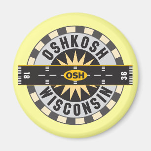 Oshkosh, Flughafen WI OSH Magnet