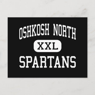 Oshkosh North - Spartans - Hoch - Oshkosh Postkarte