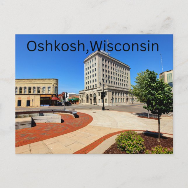 Oshkosh, Wisconsin Postcard Postkarte (Vorderseite)