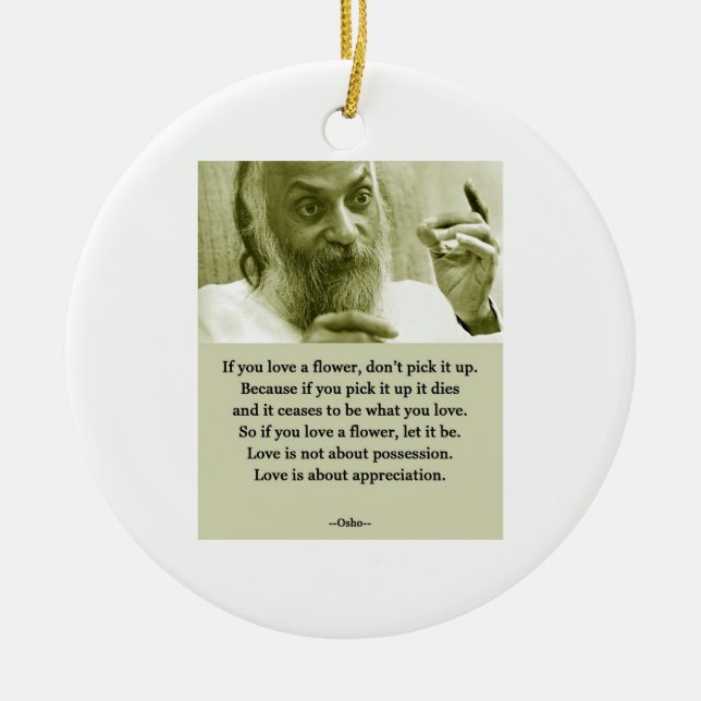 Osho Keramik Ornament (Vorne)