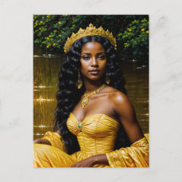 Oshun African Goddess Elegante Postkarte