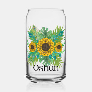 Oshun Goddess Sunblumen Dosenglas