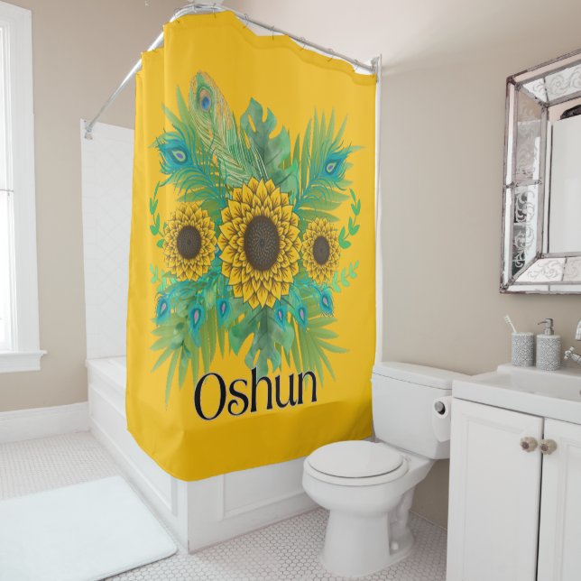 Oshun Goddess Sunblumen Duschvorhang (Beispiel)