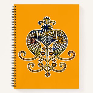 Oshun Goddess Veve Sigil Notizbuch