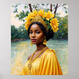 Oshun Orisha African Goddess Poster