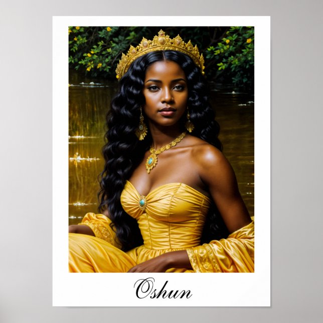 Oshun Orisha - Afrikanisches Göttinnen-Poster Poster (Vorne)