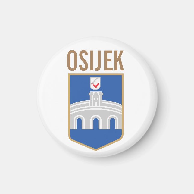 Osijek Wappen, Kroatien Magnet (Vorne)