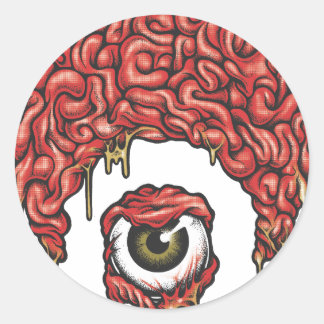Osiris Brains Icon Runder Aufkleber