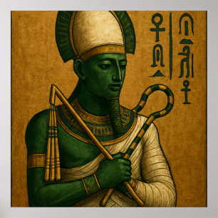 Osiris égyptien Affiche de Dieu Imprimer