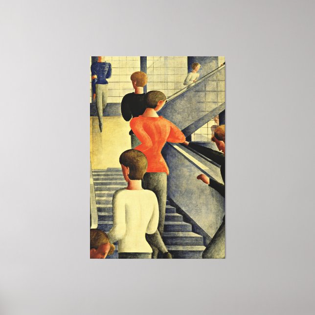 Oskar Schlemmer - Treppe Bauhaus Leinwanddruck (Vorderseite)