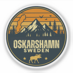 Oskarshamn, Schweden Sverige Aufkleber