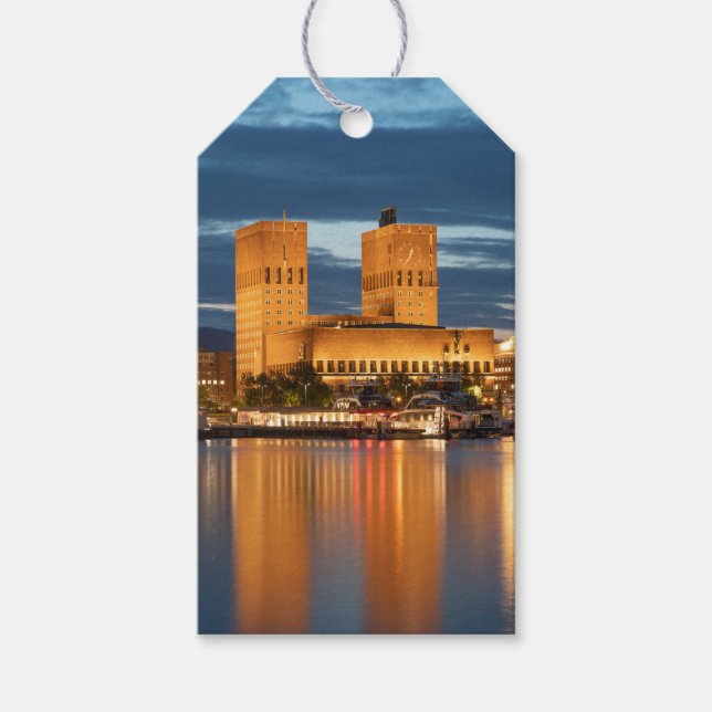 Oslo City Hall Norwegen Geschenkanhänger (Vorderseite)