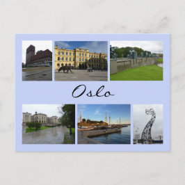 Oslo Collage 2 Postkarte