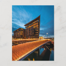 Oslo in der Nacht, Norwegen Postkarte