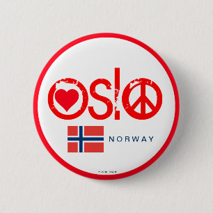 Oslo-Liebe-Friedensknopf 3 Button