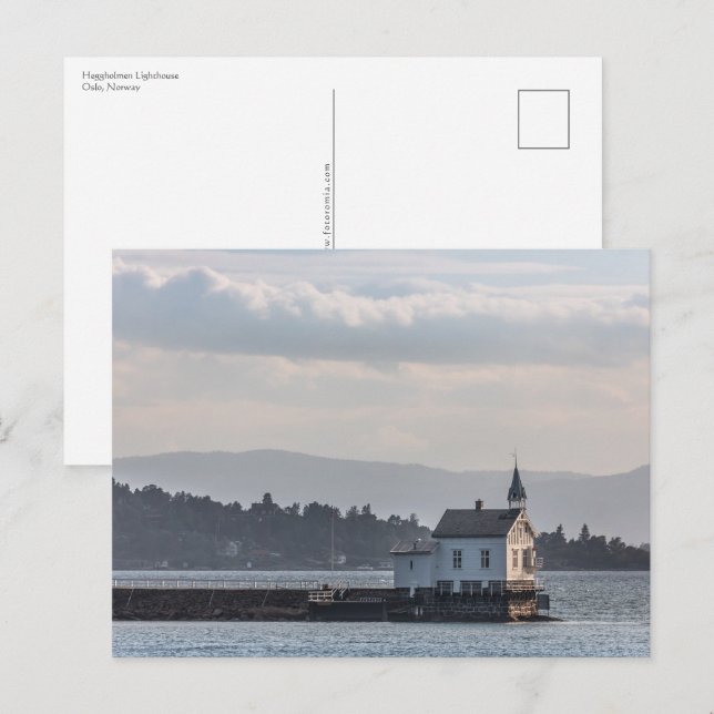 Oslo Lighthouse Postkarte (Vorne/Hinten)