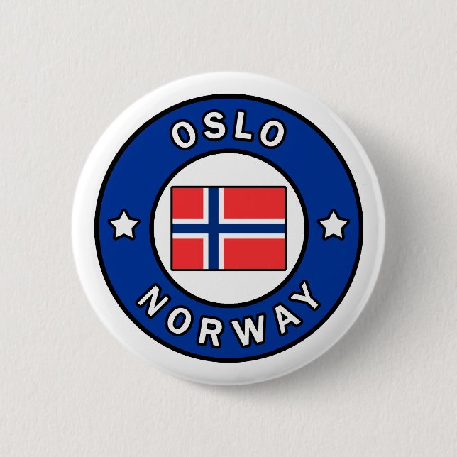 Oslo Norwegen Button (Vorderseite)