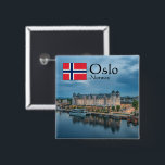 Oslo Norwegen Button<br><div class="desc">Foto Oslo Havnelager,  gelegen in der Bucht Bjørvika,  von der Oslo Oper in Norwegen,  Skandinavien gesehen. Foto © Sebastian Wurm.</div>