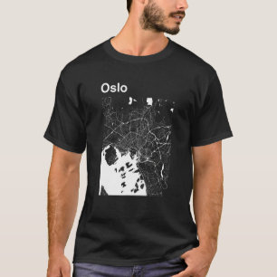 Oslo Norwegen Classic City Map Graphic T-Shirt