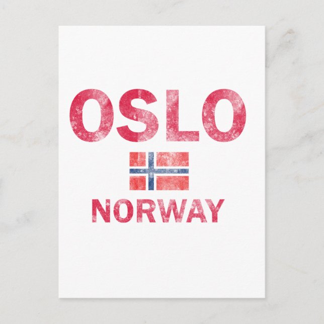Oslo Norwegen Designs Postkarte (Vorderseite)