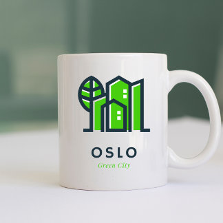 Oslo Norwegen Europa Nachhaltig grüne Stadt Kaffeetasse