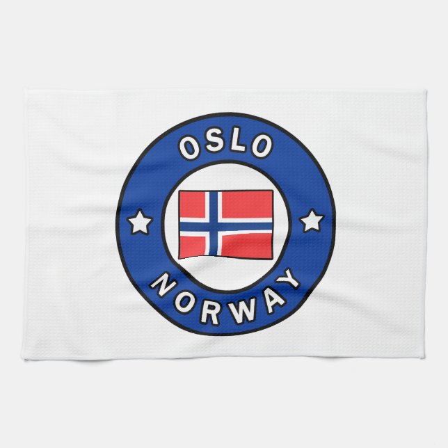 Oslo Norwegen Küchentuch (Horizontal)