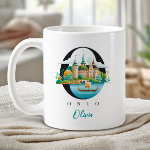 Oslo Norwegen Monogramm Buchstabe O Personalisiert Kaffeetasse