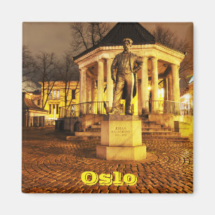 Oslo, Norwegen nachts Magnet