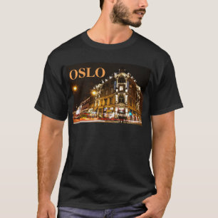 Oslo, Norwegen nachts T-Shirt