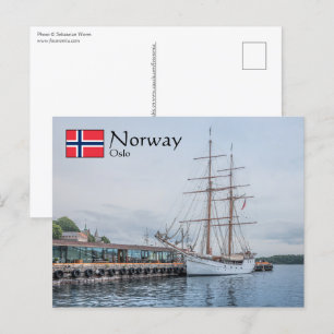 Oslo Norwegen Postkarte