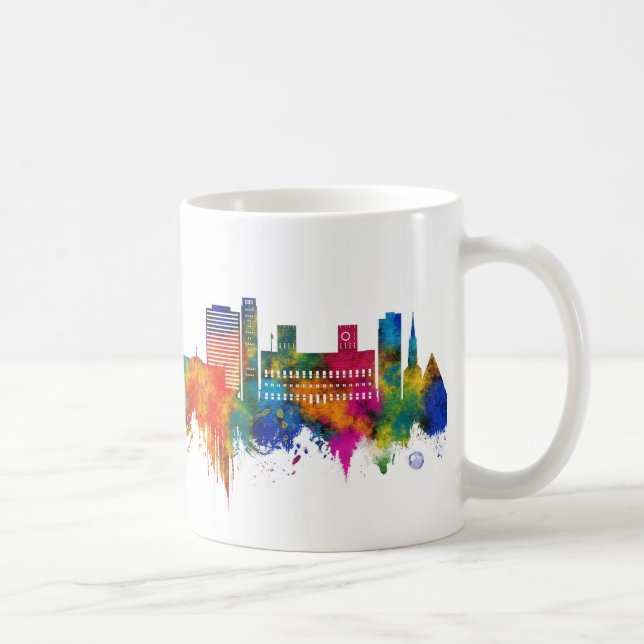 Oslo Norwegen Skyline Kaffeetasse (Rechts)