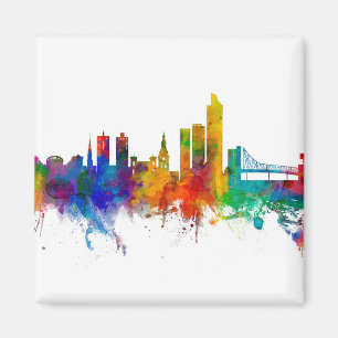 Oslo Norwegen Skyline Magnet