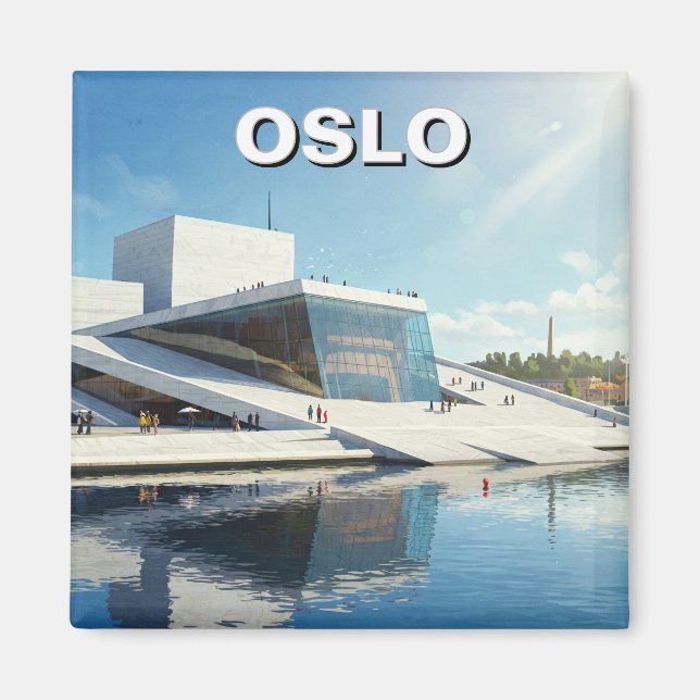 Oslo Norwegen Travel Magnet (Vorne)