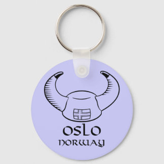 Oslo Norwegen Viking Hat Schlüsselanhänger