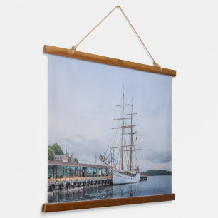 Oslo Norwegen Wandteppich Mit Holzrahmen