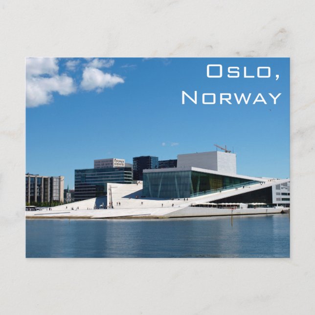 Oslo Opera House in Norway On Summer Day Postkarte (Vorderseite)