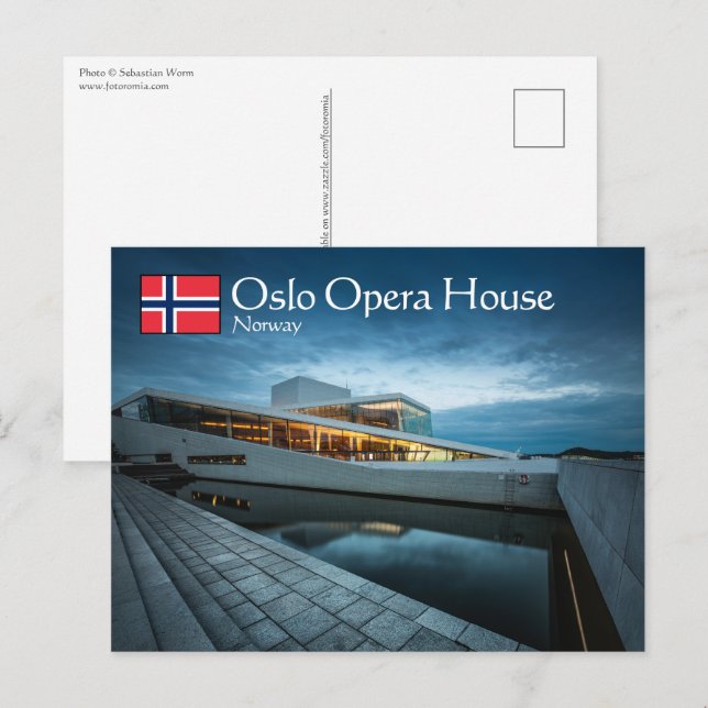 Oslo Opera House Postkarte (Vorne/Hinten)