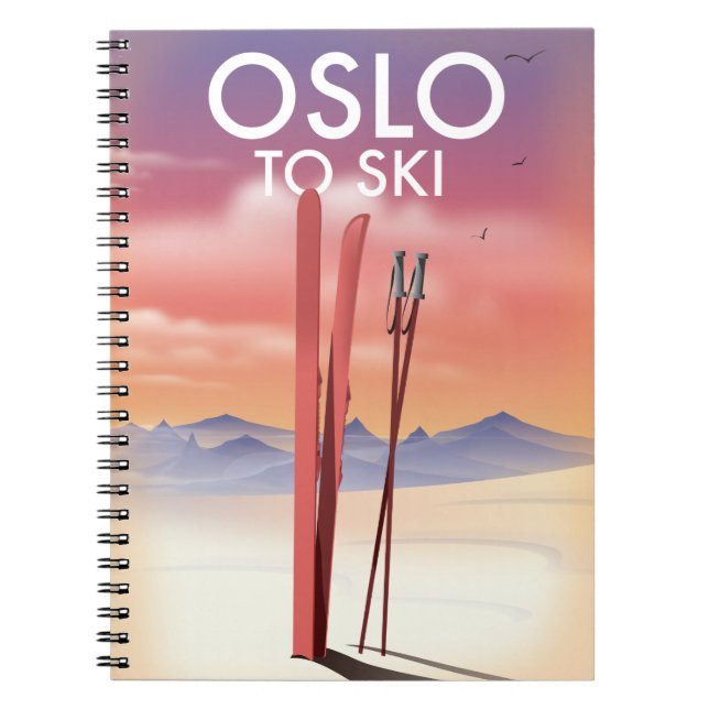 Oslo zum Ski Notizblock (Vorderseite)