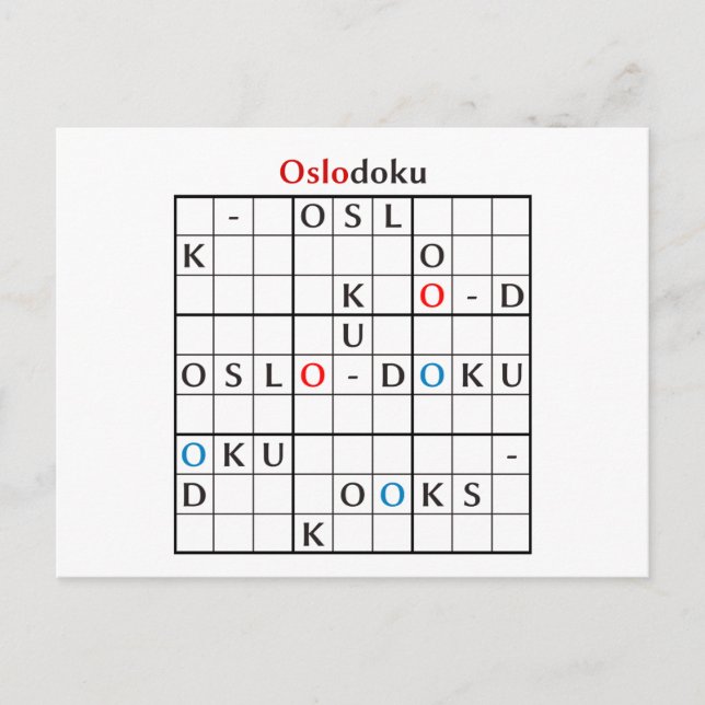 Oslodoku Postkarte (Vorderseite)