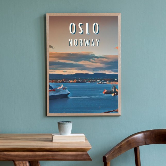 Osloer Kulturstadt Poster (Oslo : Élégance nordique et paysages envoûtants.)
