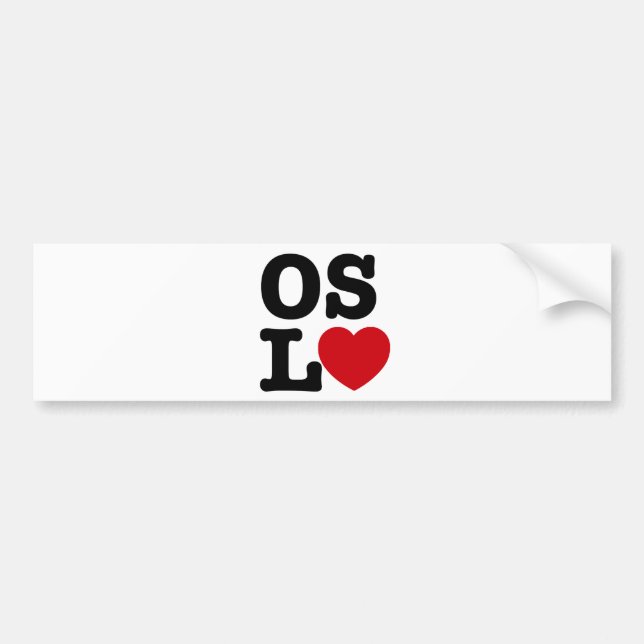 Oslove Autoaufkleber (Vorne)