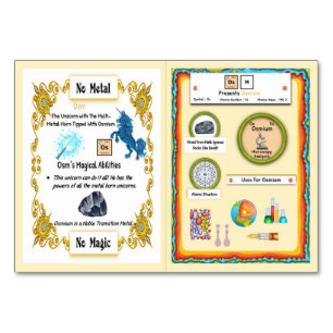 OSM - Osmium Horn Unicorn Trading Card Tischnummer