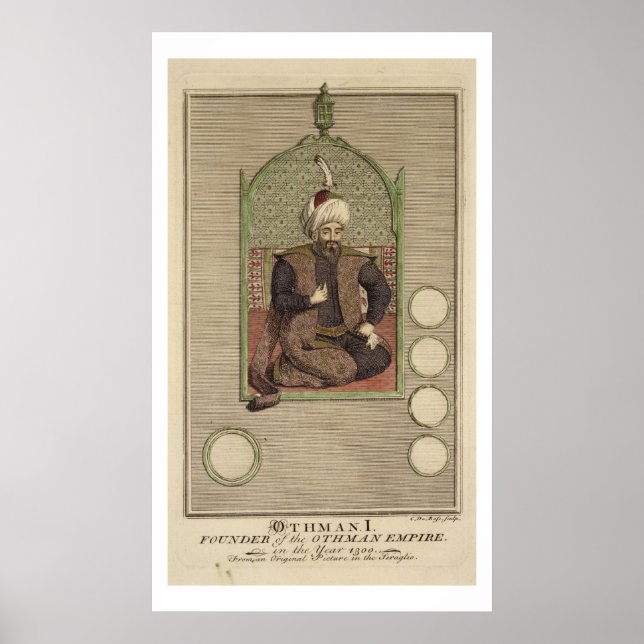 Osman I (1259-1326) Gründer des Osmanischen Reiche Poster (Vorne)