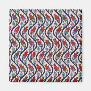 Osmane-Tulpe-Muster/Fliesen-Kunst Magnet