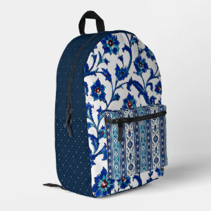 Osmanisch & Japanisch Inspirierte Kunsthandwerkste Bedruckter Rucksack