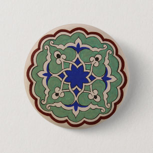 Osmanische Türkei Arabesque Alte Tile Button