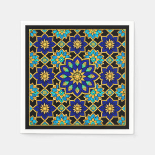 Osmanischer Stil Geschichte Design Blau Serviette