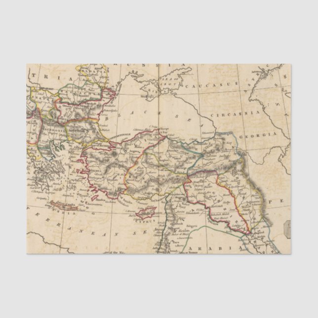 Osmanisches Reich Seidenpapier (Vorderseite)