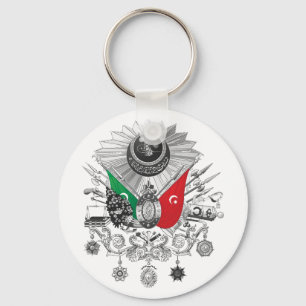 Osmanisches Reichgrayscale-Wappen Schlüsselanhänger